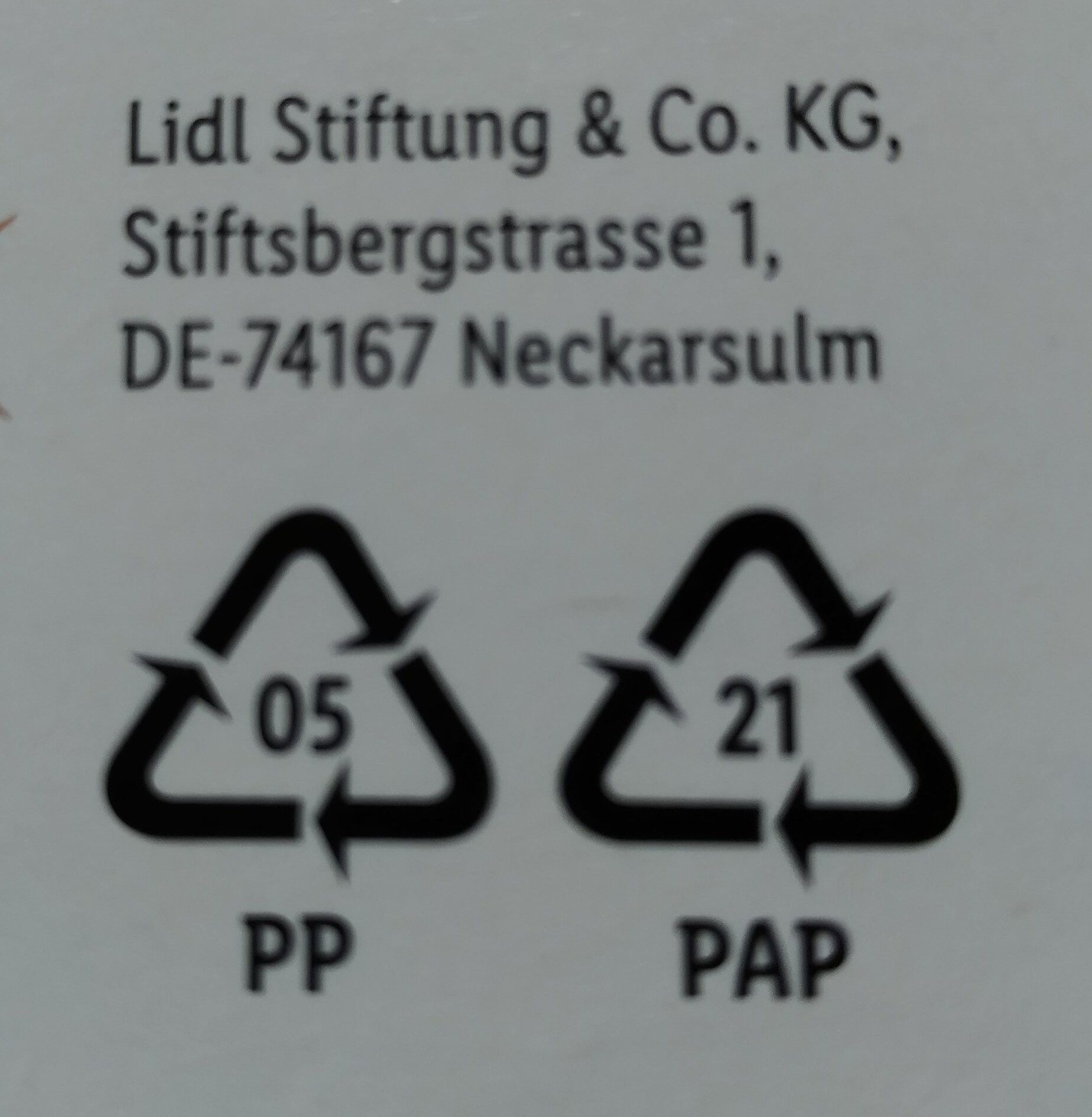 Lübecker marzipan - Recycling instructions and/or packaging information - fr