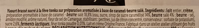 Yaourt au Lait Entier sur lit au caramel beurre salé - Sastojci - fr