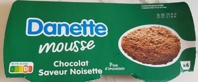 Danette mousse chocolat saveur noisette - Производ - fr