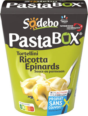 PastaBox - Tortellini Ricotta Epinards Sauce au parmesan - Производ - fr