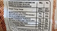 Chips Saveur Beurre Salé - Hranljiva vrednost - fr