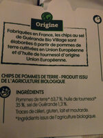 Chips croustillantes & dorées bio - Ingredients - fr