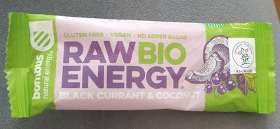 Raw bio energy black currant & coconut - Производ - hr
